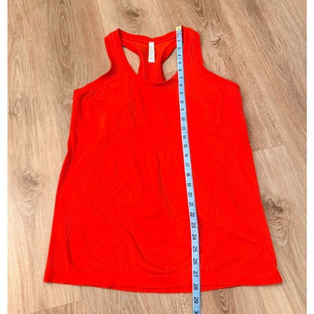 Athleta Momentum Seamless Tank Top Women's XL Poppy Red Orange Running Racerback - Picture 7 of 8